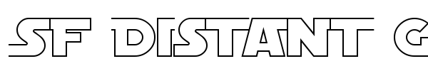 SF Distant Galaxy Symbols font preview